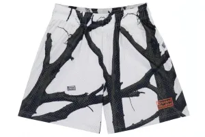 Bravest Studios Tree Camo Shorts White