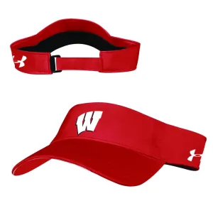 Wisconsin Badgers Under Armour Sideline Renegade Low Profile Adj Visor Cap