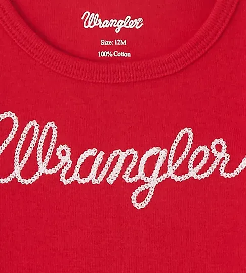 112346561 - Wrangler BABY GIRL'S ROPE LOGO BODYSUIT