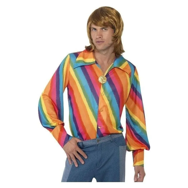 1970s Colour Shirt Adult Rainbow