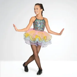 1st Position Multicoloured Dress with Wire Hem