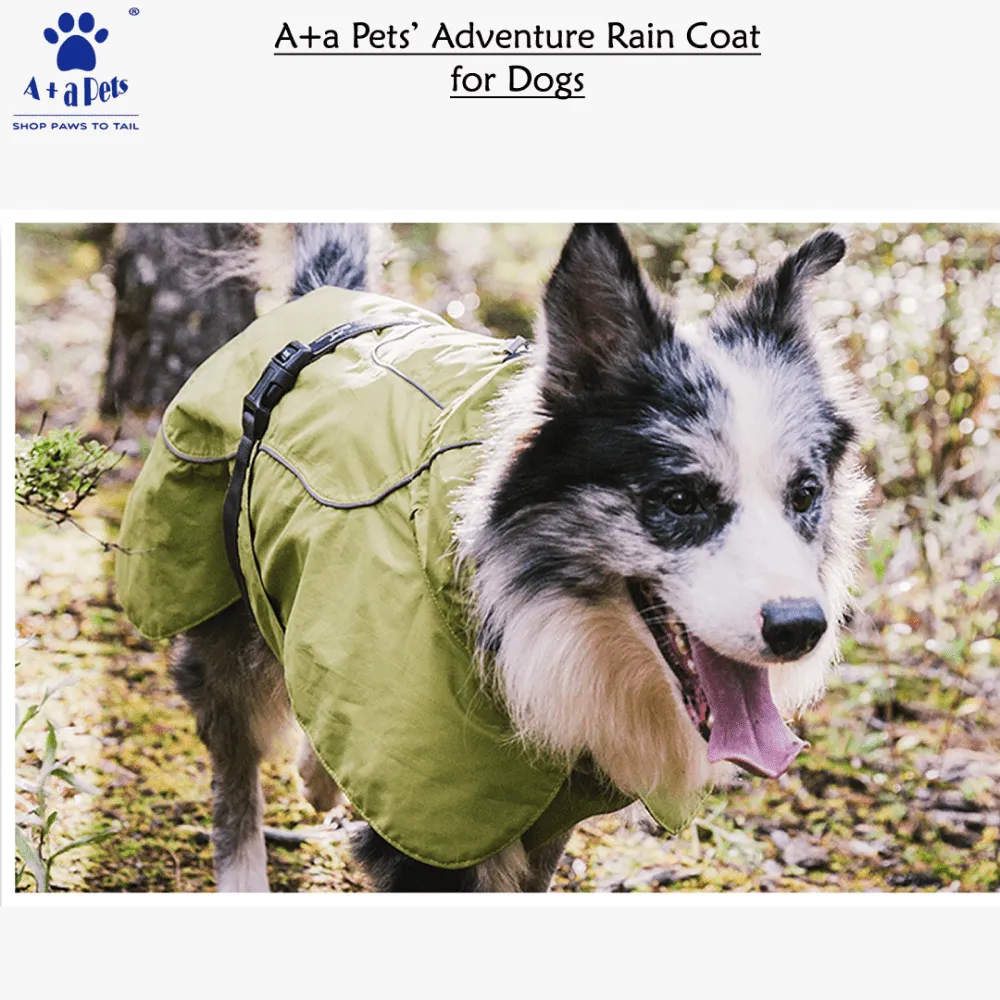 A Plus A Pets Adventure Raincoat for Dogs (Khaki)