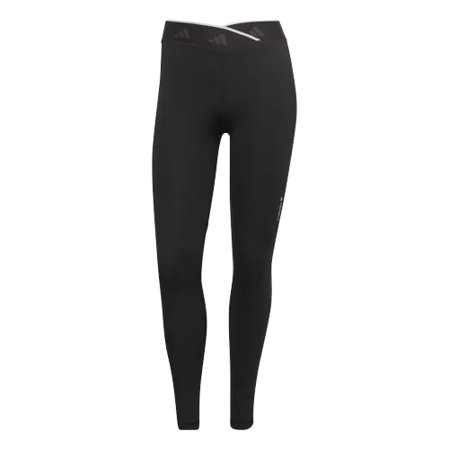 Adidas Techfit V-Shaped Elastic 7/8 Tights - Womens - Black