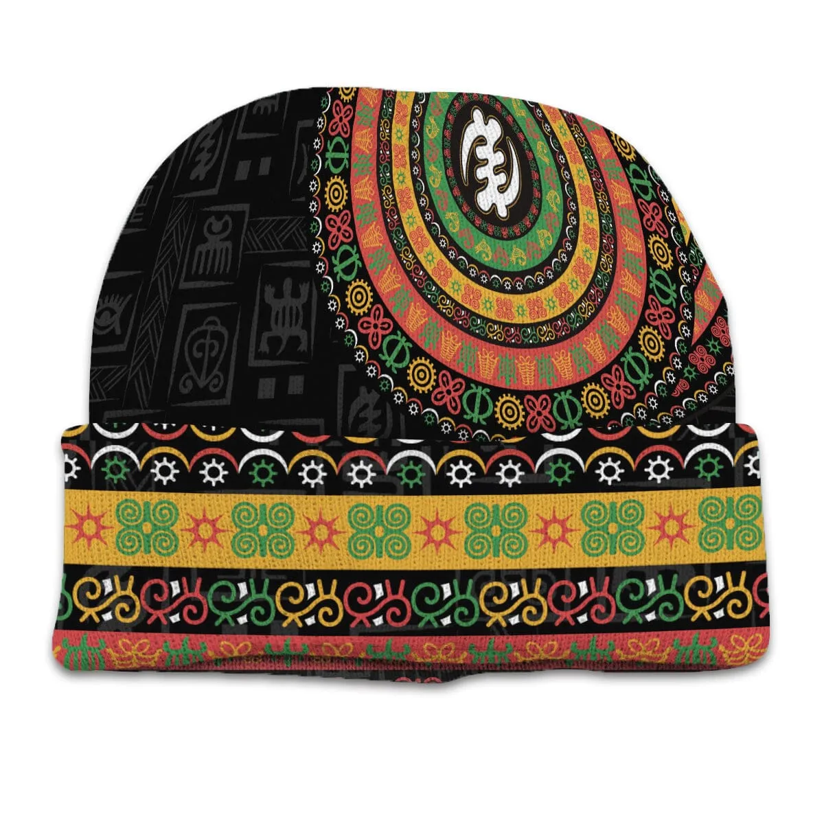 Adinkra Symbols Print Kid Beanie Hat