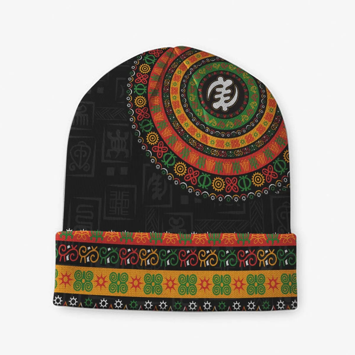 Adinkra Symbols Print Kid Beanie Hat