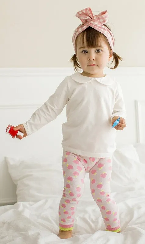 Apple Pink Baby Frill Leggings