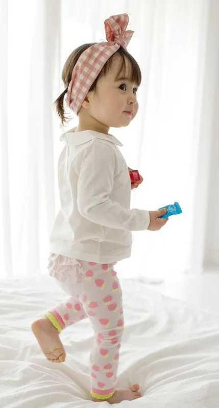 Apple Pink Baby Frill Leggings