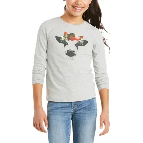 Ariat Girl's Real Moodanna Heather Grey Tee Shirt 10035259