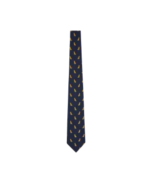 Ashford Silk Tie - Navy Labrador