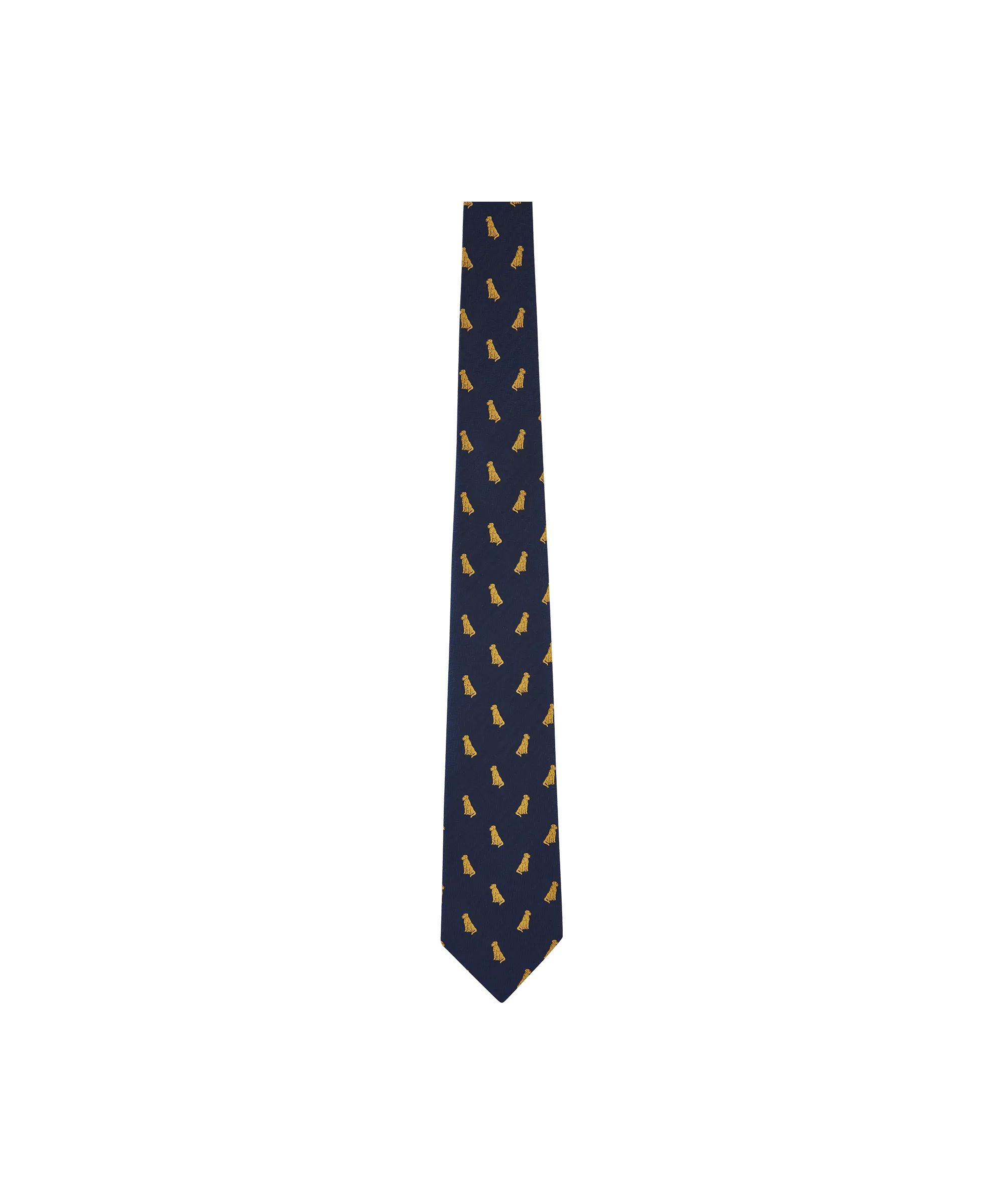 Ashford Silk Tie - Navy Labrador