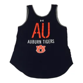 Auburn Tigers Under Armour Women's Navy & Orange HeatGear Loose Tank Top (S)