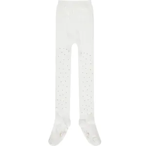 AW22 A Dee Girls Peony White Diamante Tights