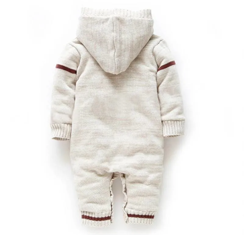 Baby Girl’s Winter Warm Woolen Jumpsuit