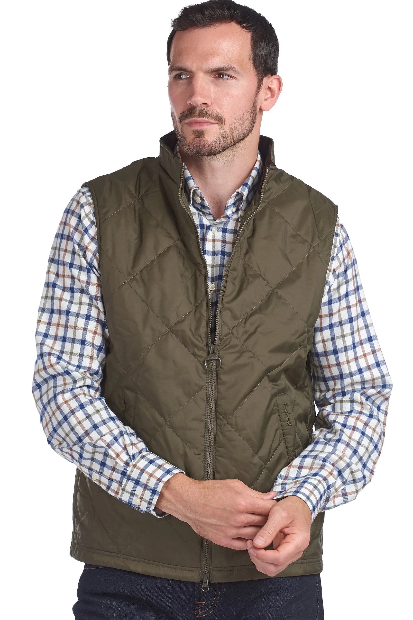 Barbour Gilet new Finn in Olive MGI0055OL72