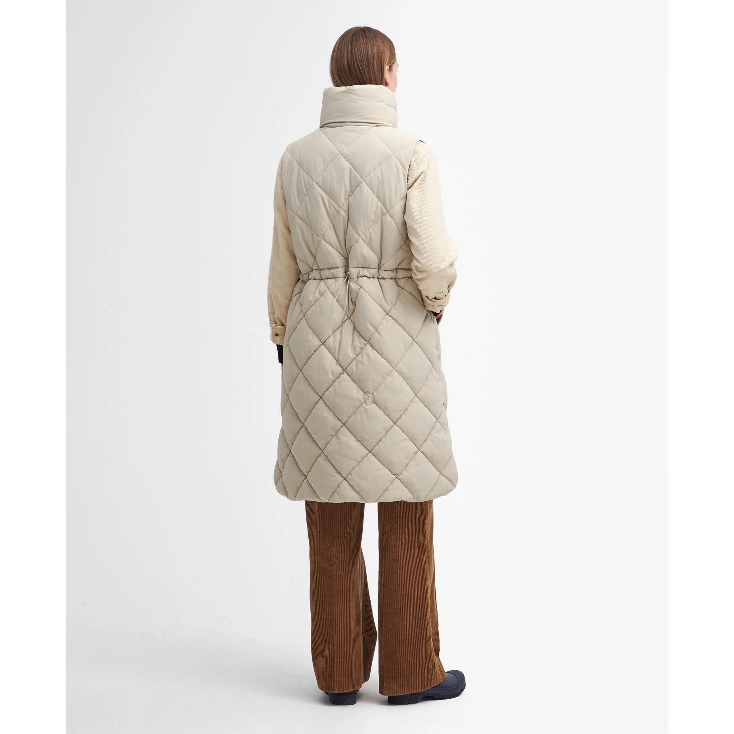 Barbour Leverton Puffer Gilet in Oatmeal/Ancient LGI0171BE12