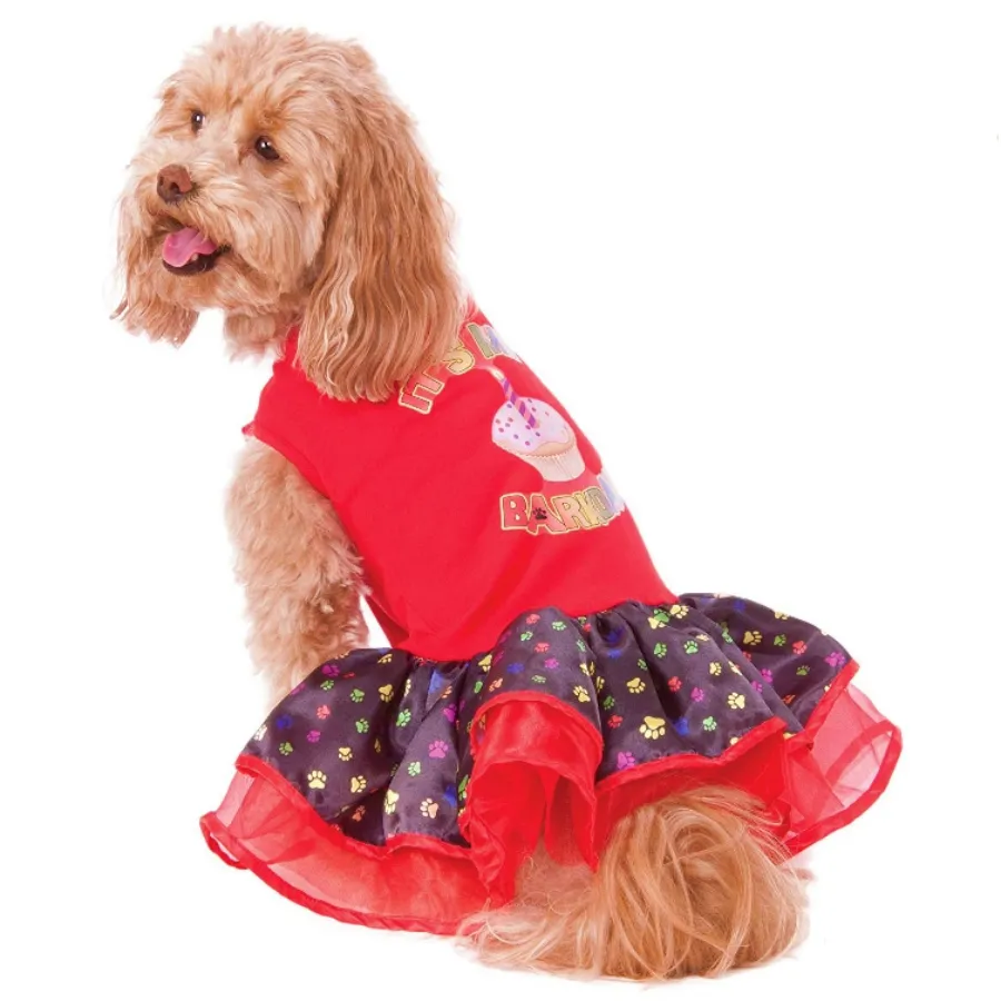 Barkday Tutu Dress Pet Costume