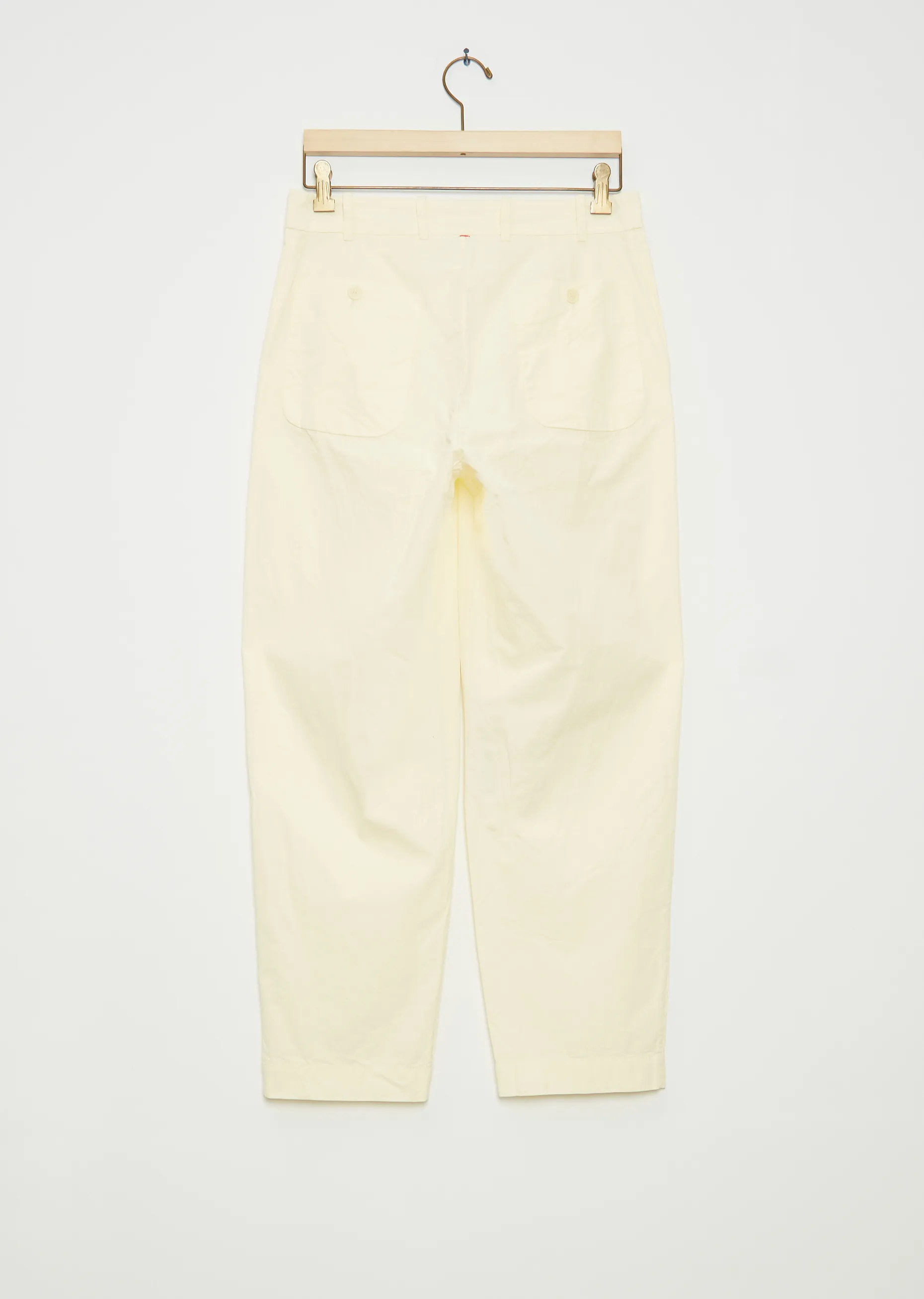 Bee Cotton Pant — Porcelain