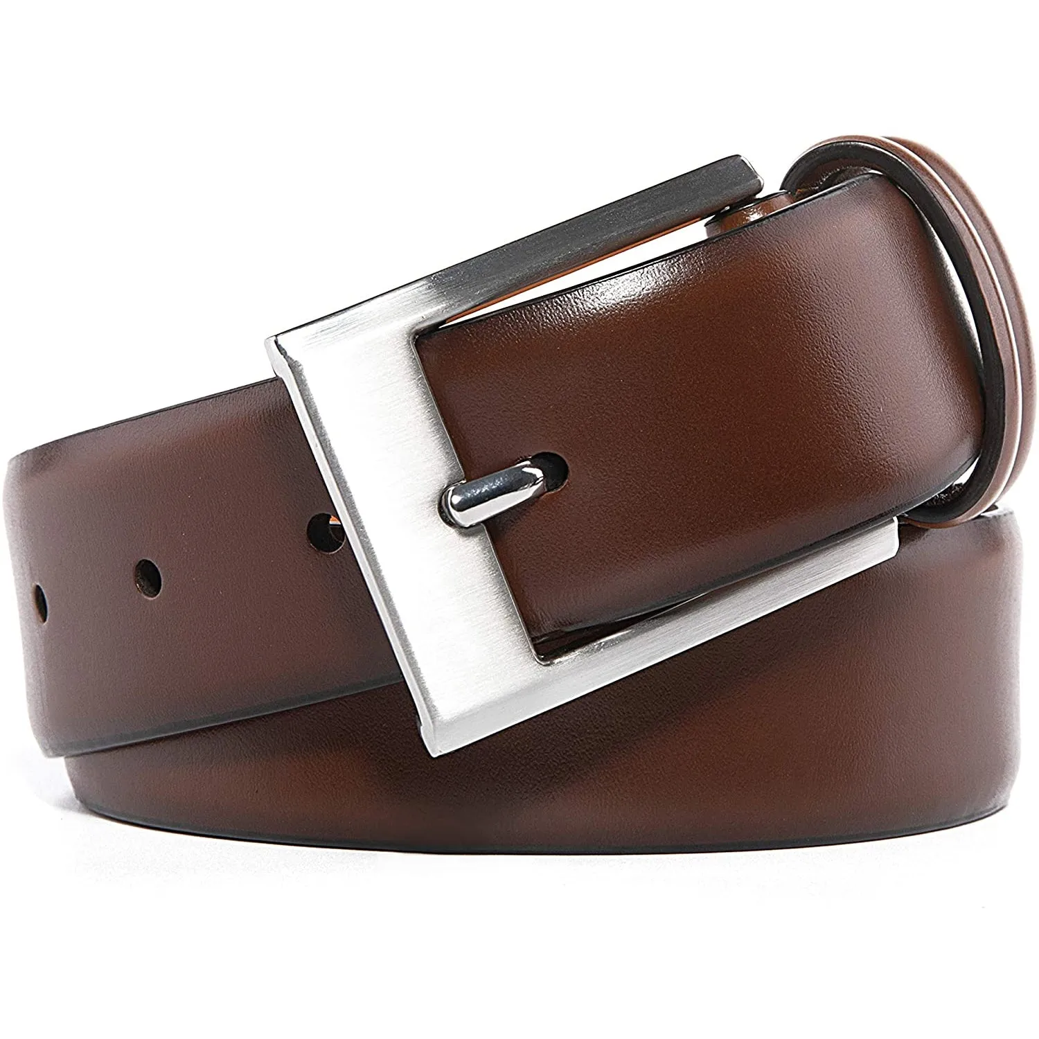 Belts for Men | Handmade Genuine Leather | 100% Cow Leather | Color 1233 Cognac