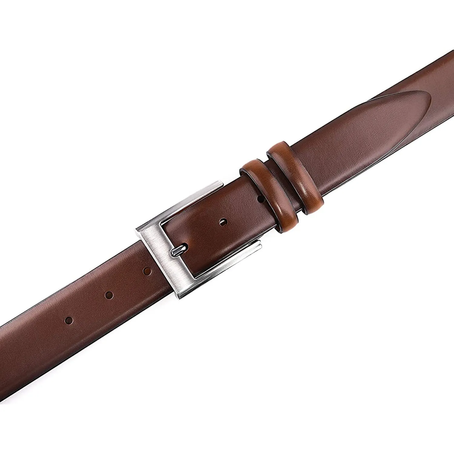 Belts for Men | Handmade Genuine Leather | 100% Cow Leather | Color 1233 Cognac