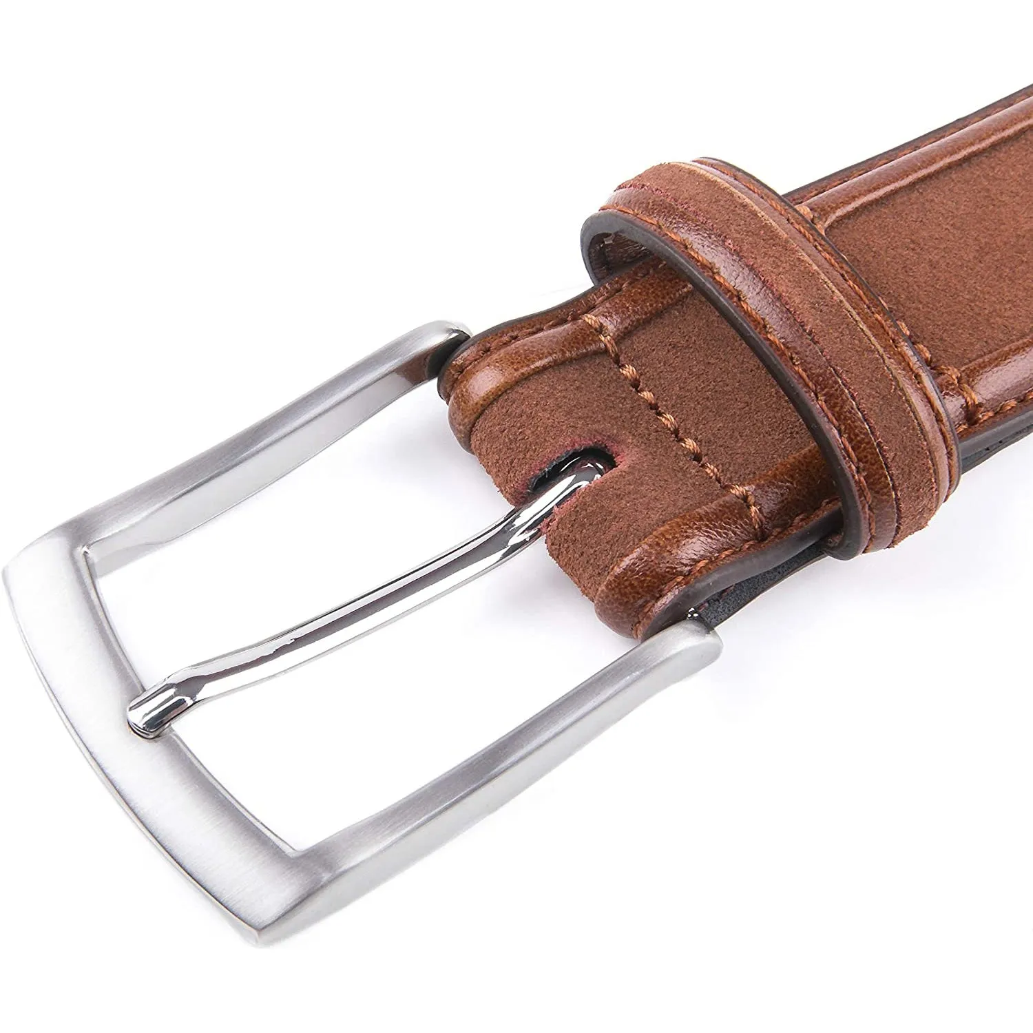 Belts for Men | Handmade Genuine Leather | 100% Cow Leather | Color Villi Brown