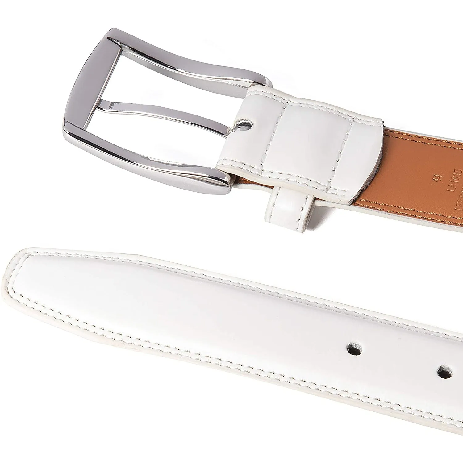 Belts for Men | Handmade Genuine Leather | 100% Cow Leather | Color White