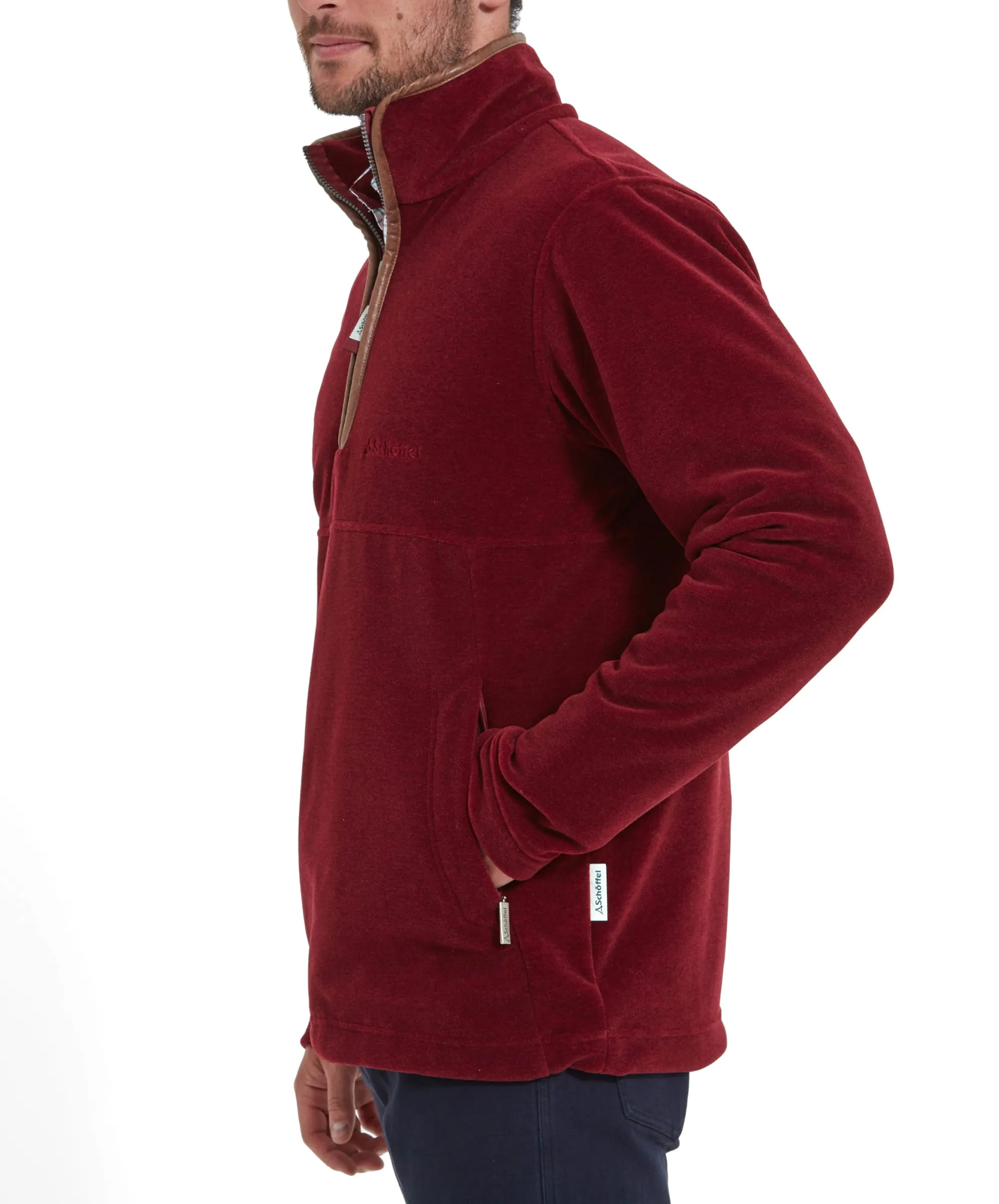 Berkeley Quarter Zip Fleece - Claret