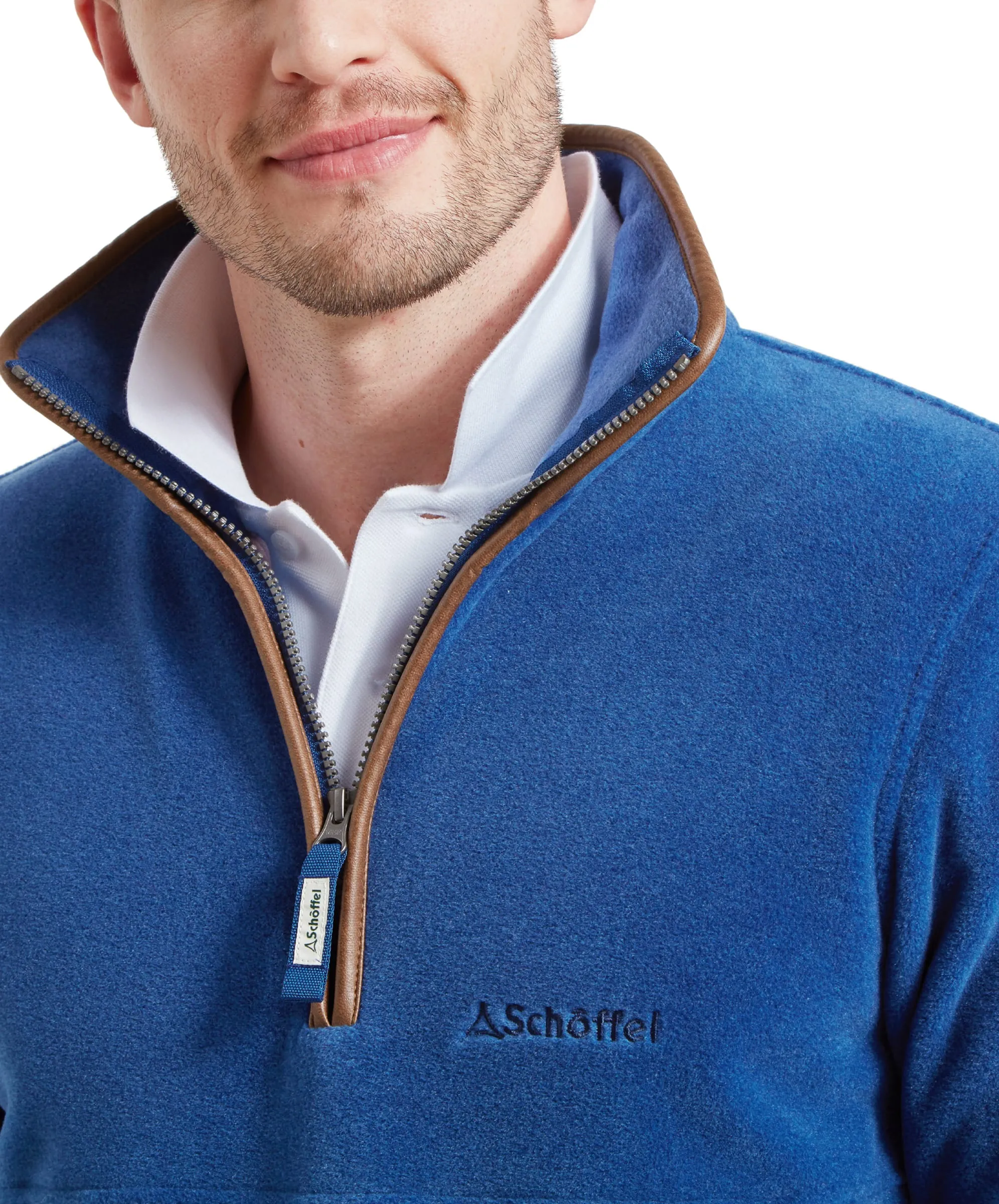 Berkeley Quarter Zip Fleece - Cobalt Blue