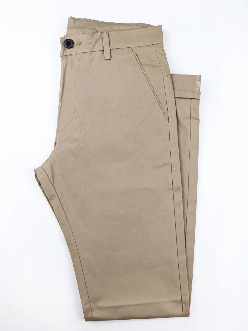 BH Cotton Chino Pant For Men Amber Brown MCP14