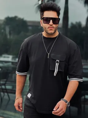 Black Oversized  Pocket T-Shirt