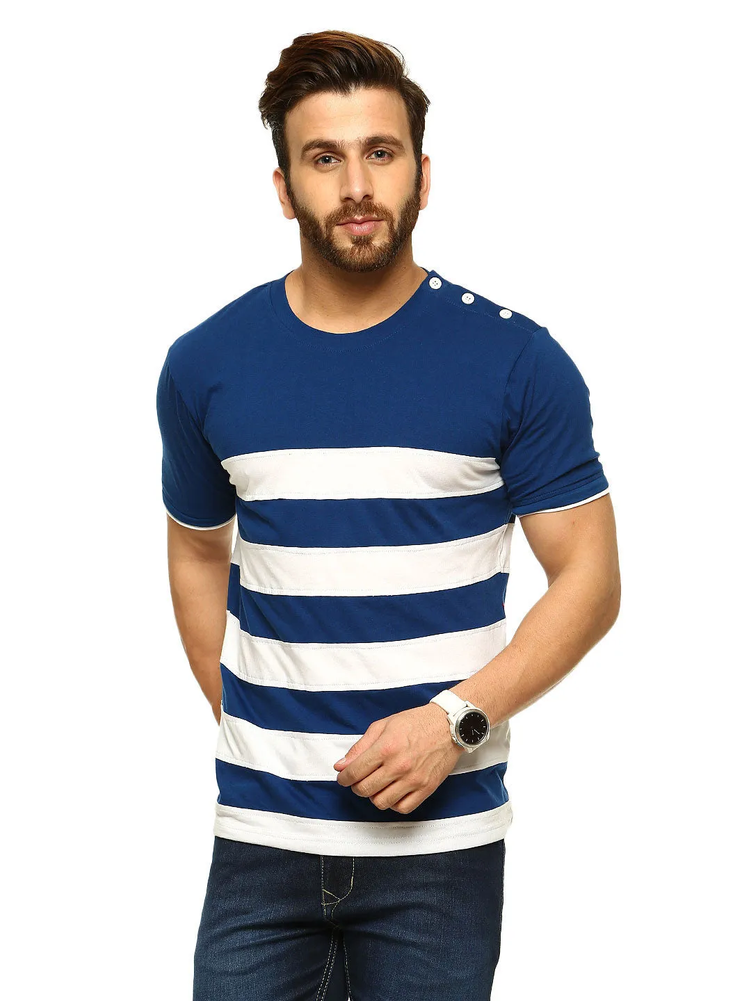 Blue & White T-Shirt