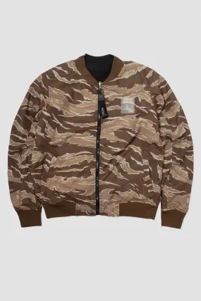 Bomber Jacket Reversible Kuro Camuflado Negro