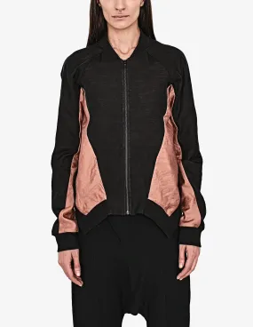 Bronze-block Bomber Jacket