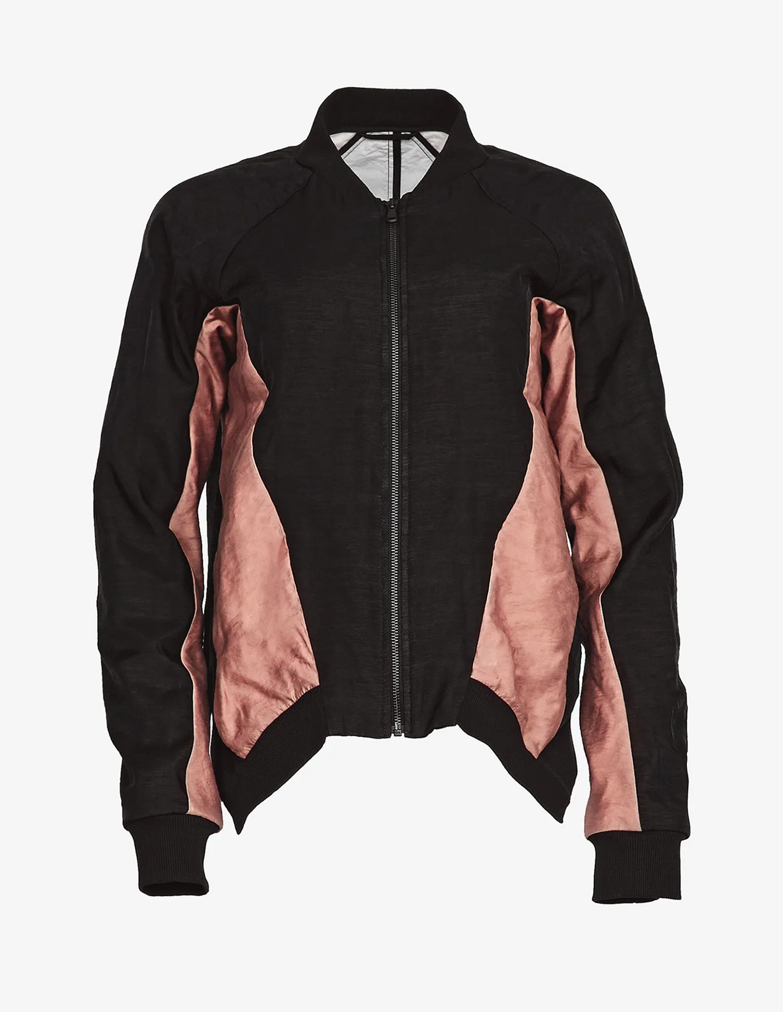 Bronze-block Bomber Jacket