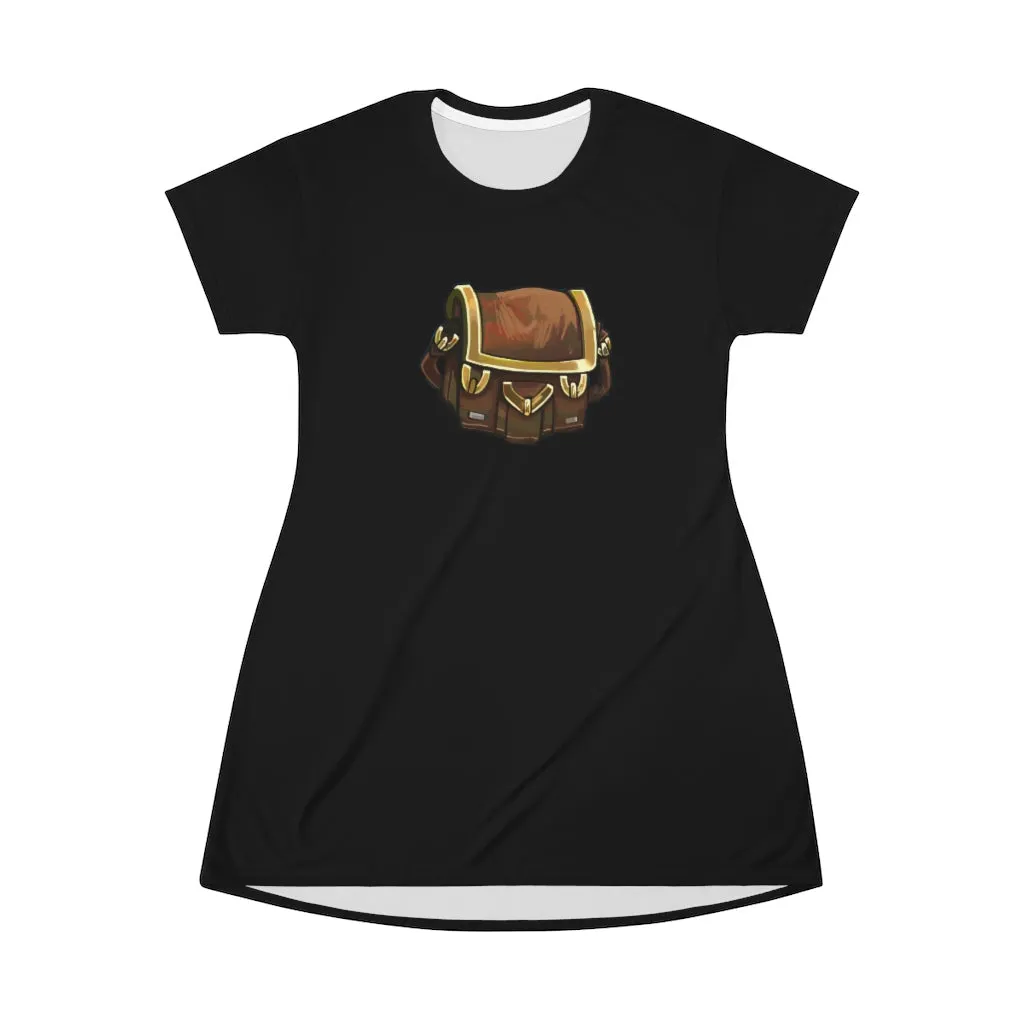 Brown Bag All Over Print T-Shirt Dress