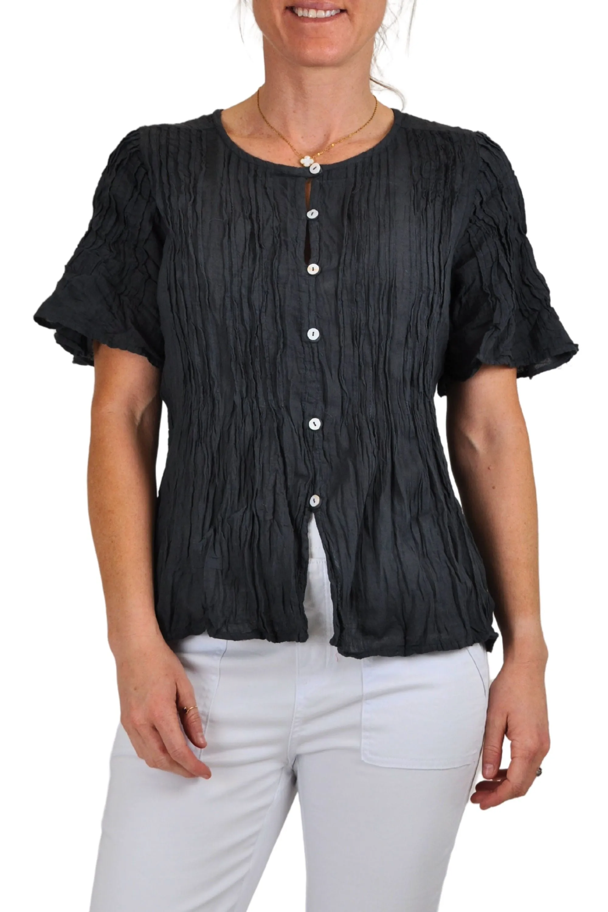 BUTTONED COTTON SHIRT - P135