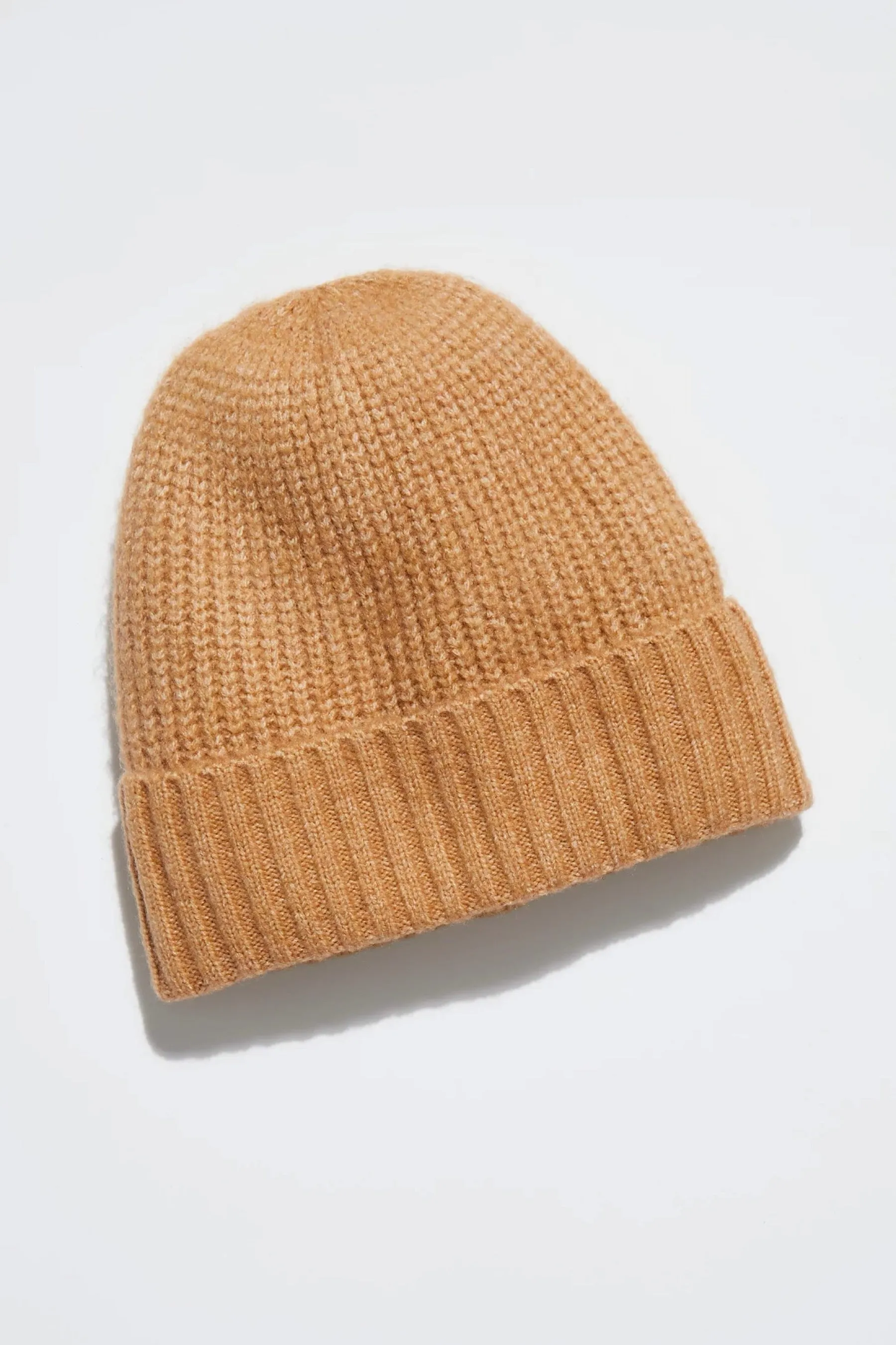 Camel Winnie Waffle Beanie