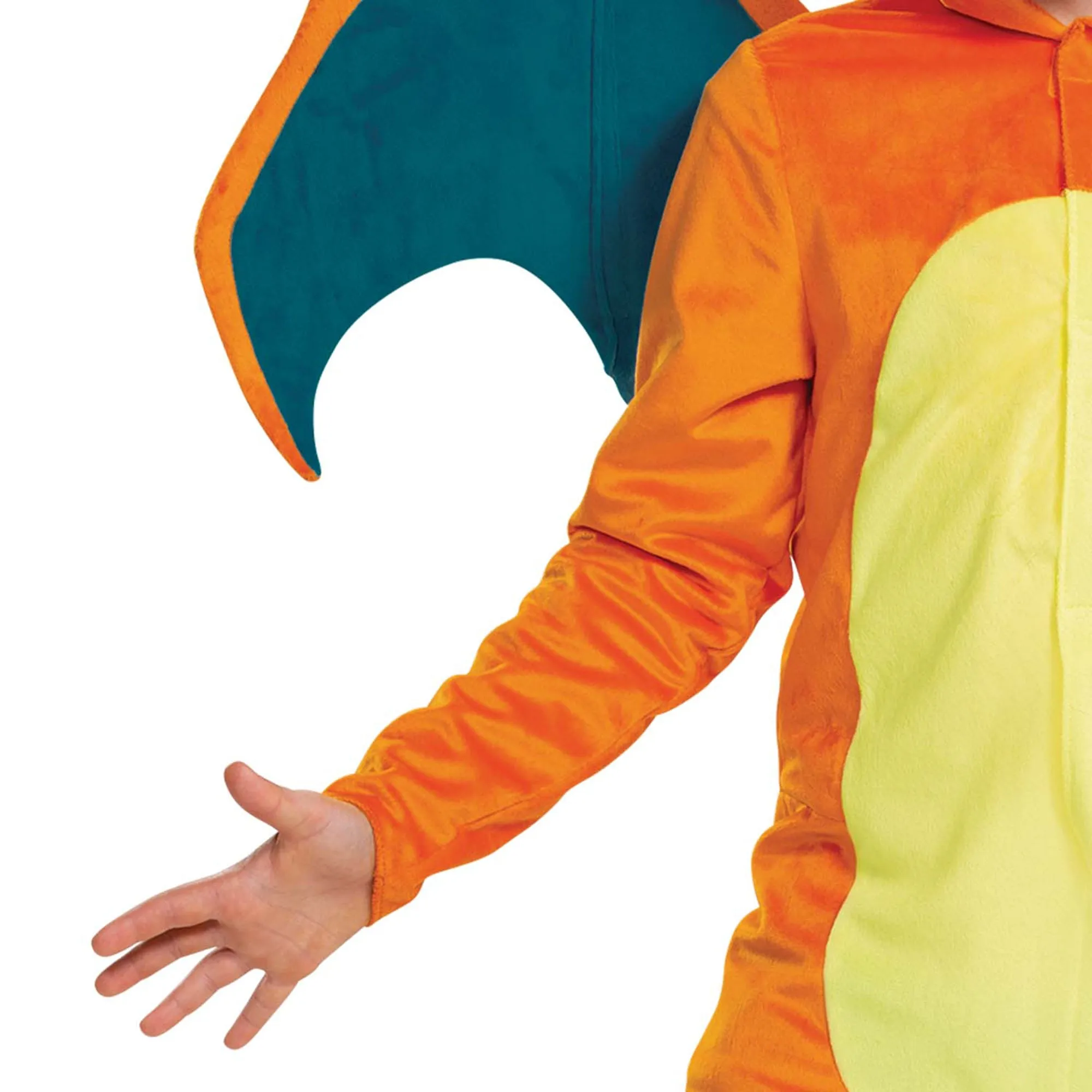 Charizard Deluxe Costume for Kids, Pokémon, Orange and Yellow Jumpsuit