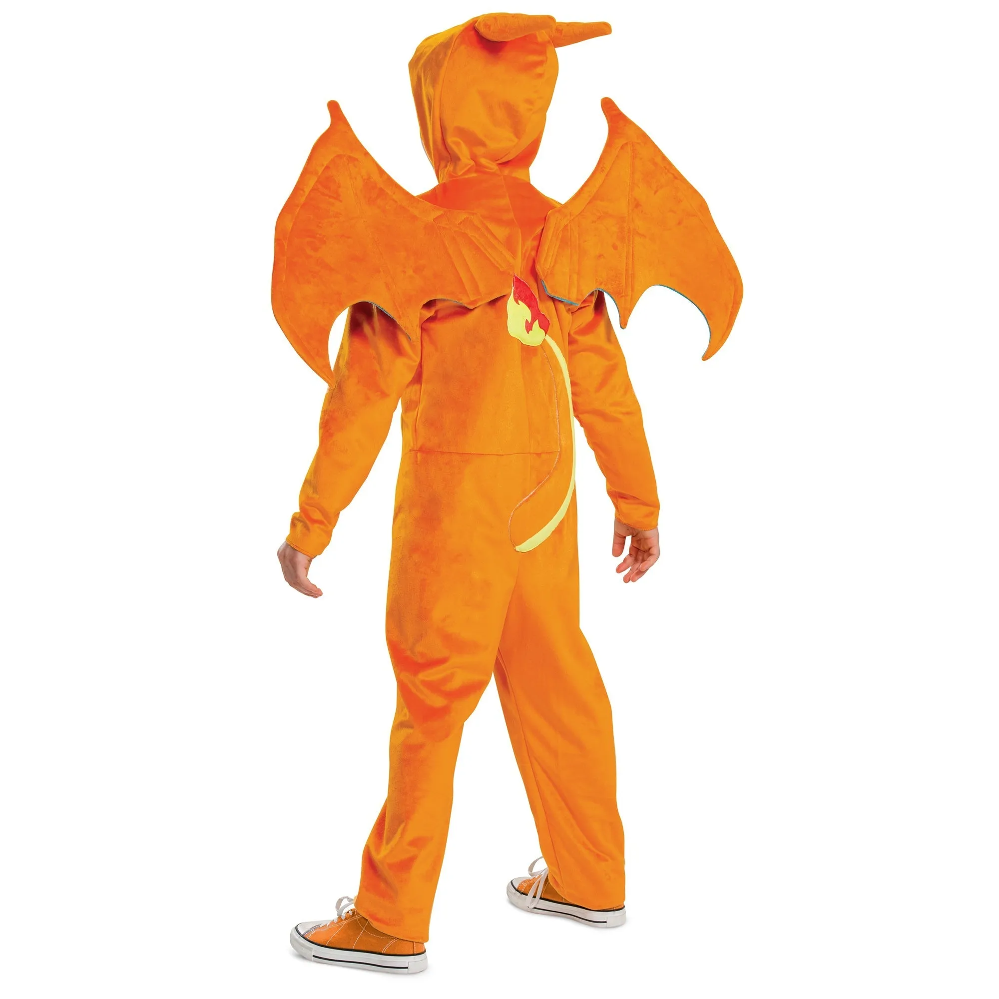 Charizard Deluxe Costume for Kids, Pokémon, Orange and Yellow Jumpsuit