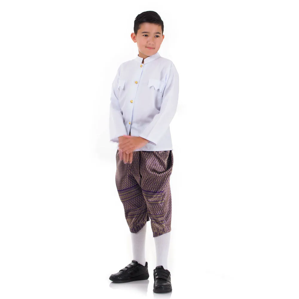 Chut Thai Boys Cultural Costume Outfit