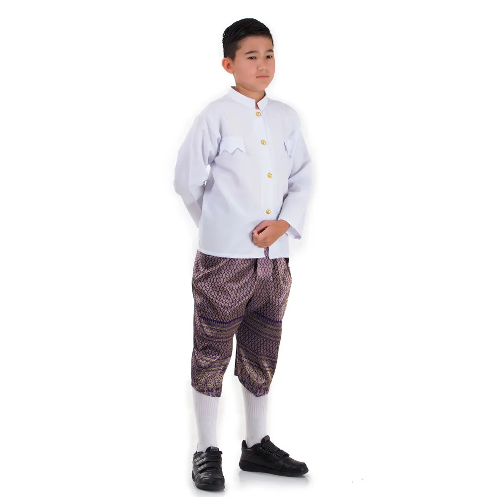 Chut Thai Boys Cultural Costume Outfit