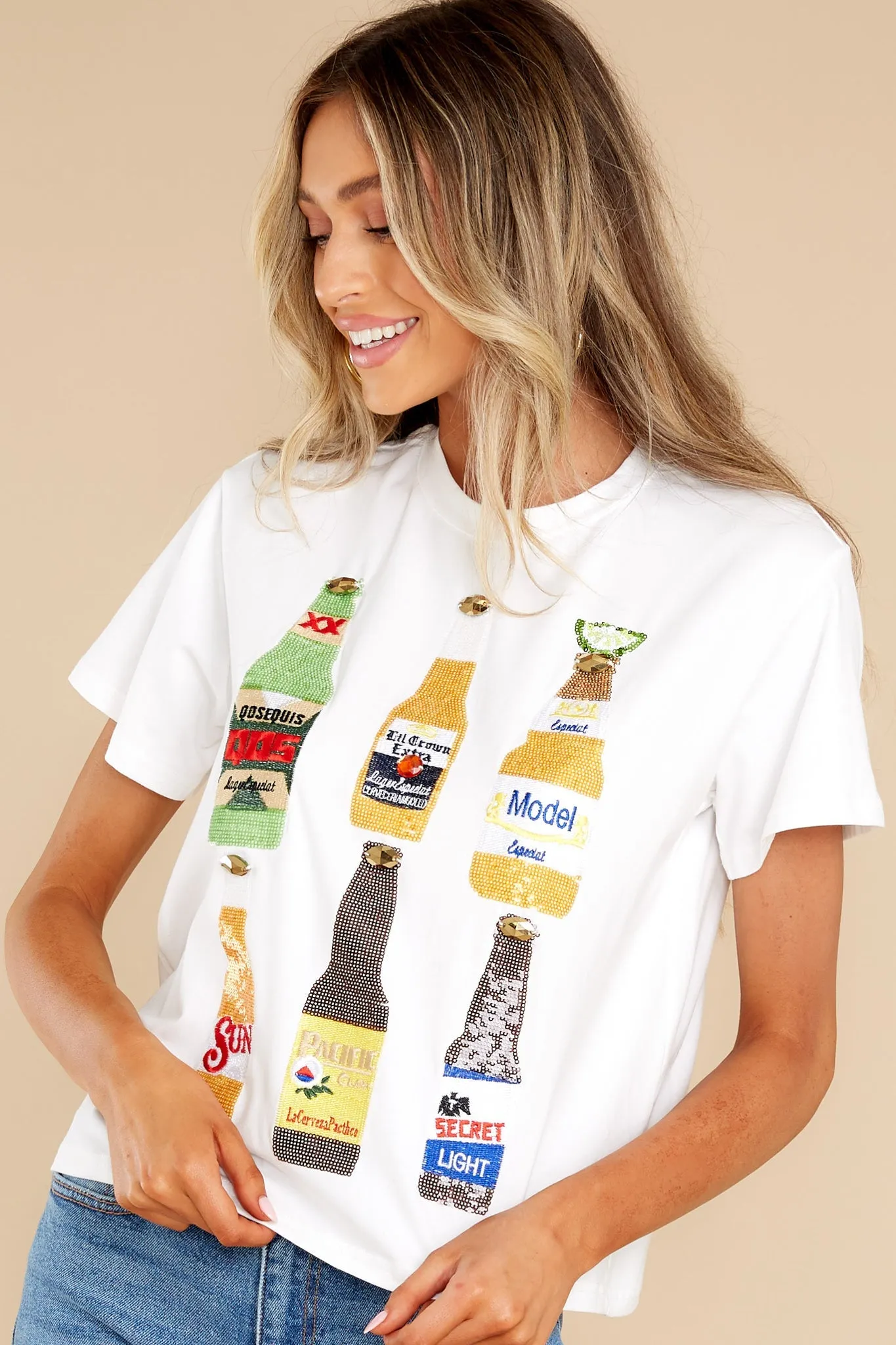 Cinco White Beer Tee