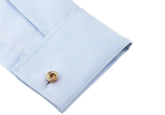 Classy Men Cufflinks Gold Knot - 4 Styles