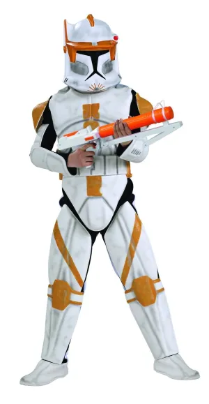 Clone Trooper Commander Cody Deluxe Costume for Kids - Star Wars