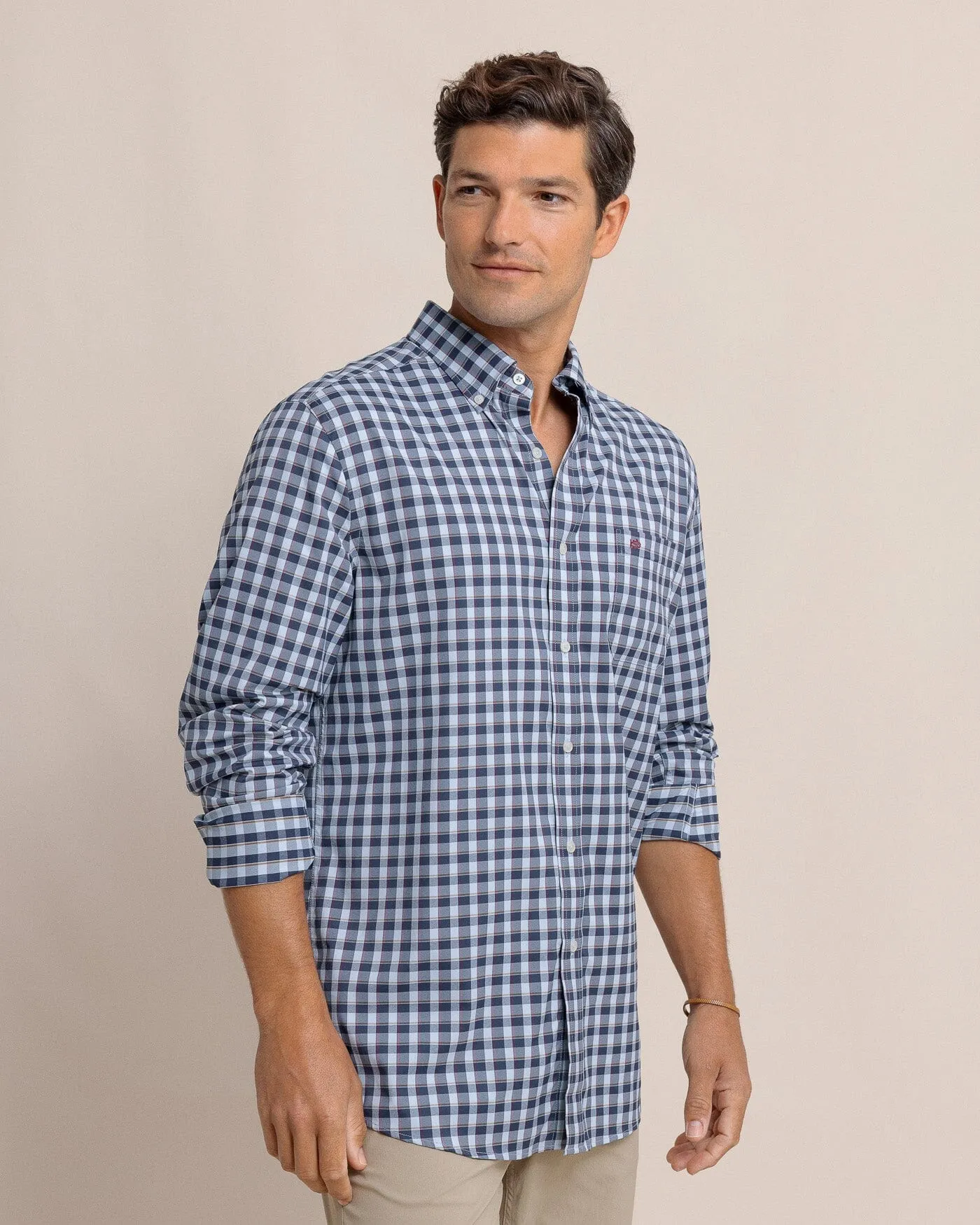 Colleton Plaid Intercoastal Long Sleeve Sport Shirt