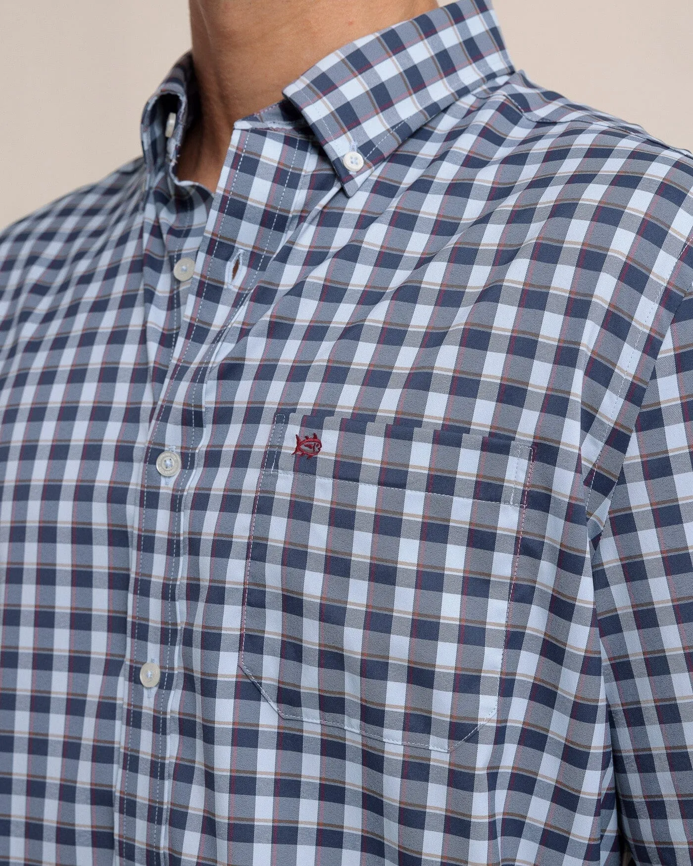 Colleton Plaid Intercoastal Long Sleeve Sport Shirt