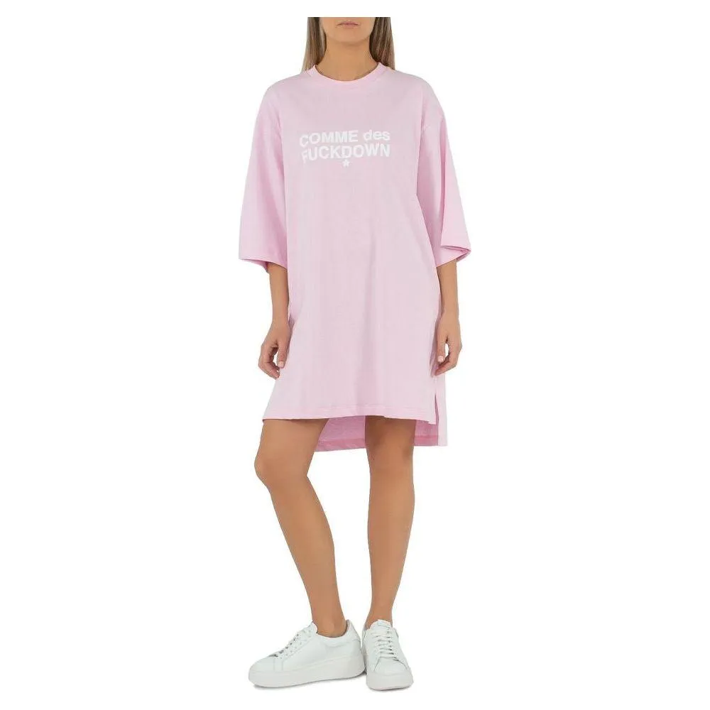 Comme Des Fuckdown Pink Cotton Dress