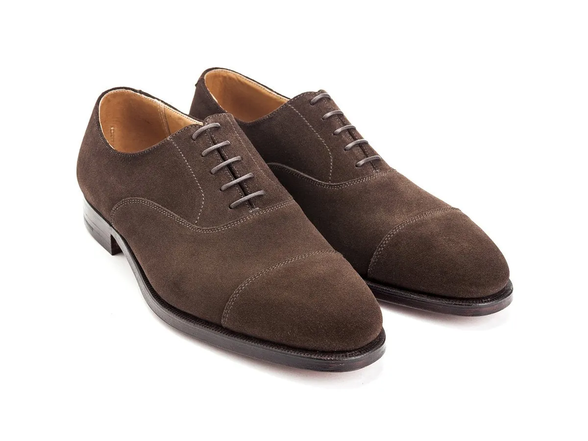 Connaught Dark Brown Suede