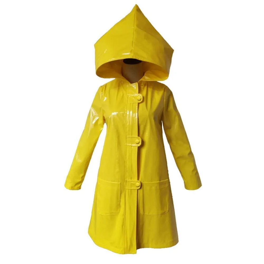 Coraline Little Nightmares cosplay six halloween horror yellow costume Raincoat