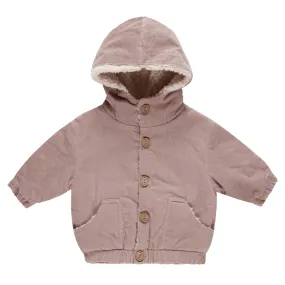 Corduroy Hooded Jacket - Mauve