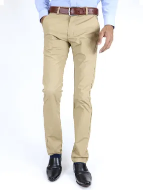 Cotton Chino Pant For Men Pattern Gold Brown MCP13